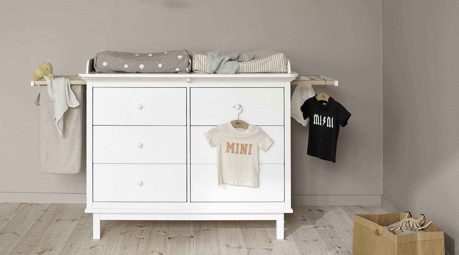 Seaside puslekommode & kommode med 6 skuffer - Oliver Furniture