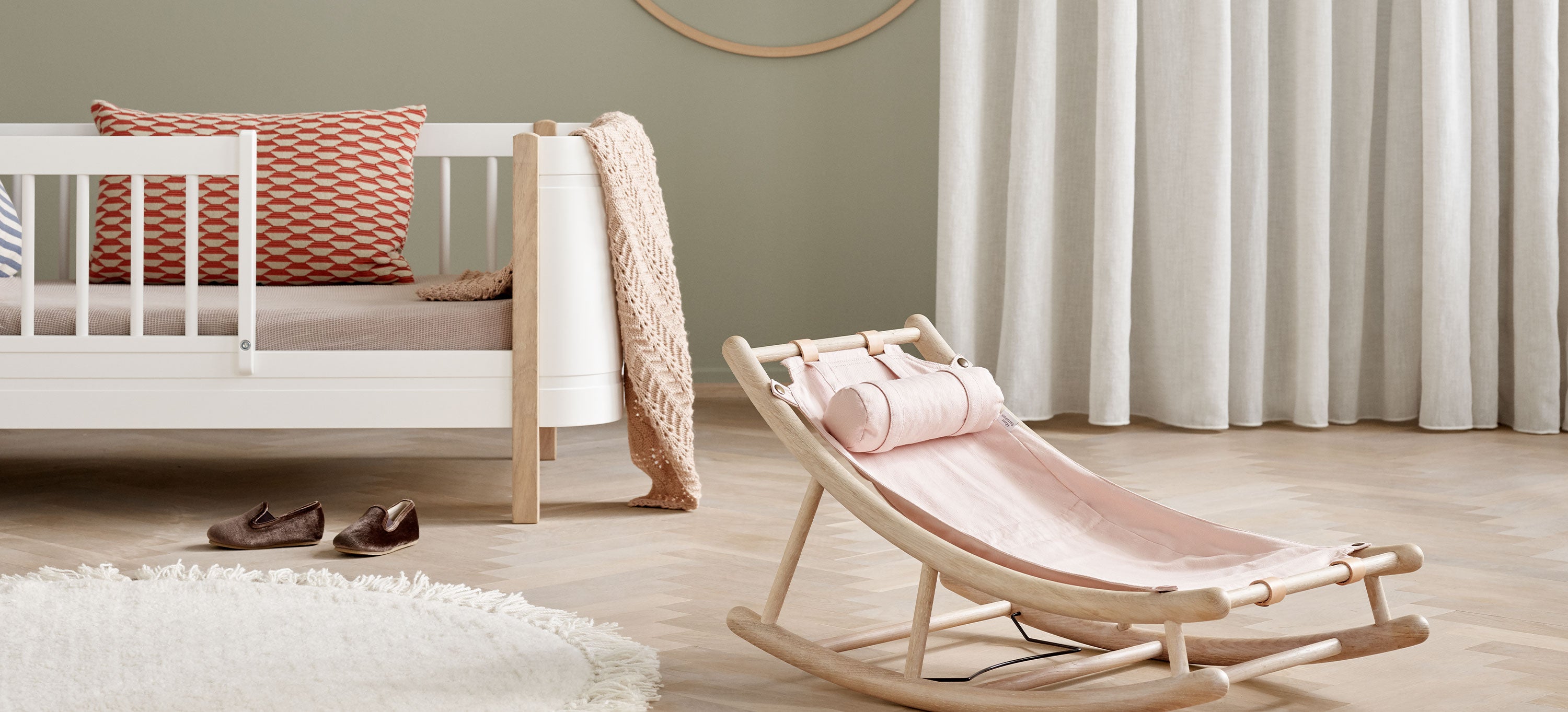 Ekstra juniorsæde til Wood baby & junior vippestol