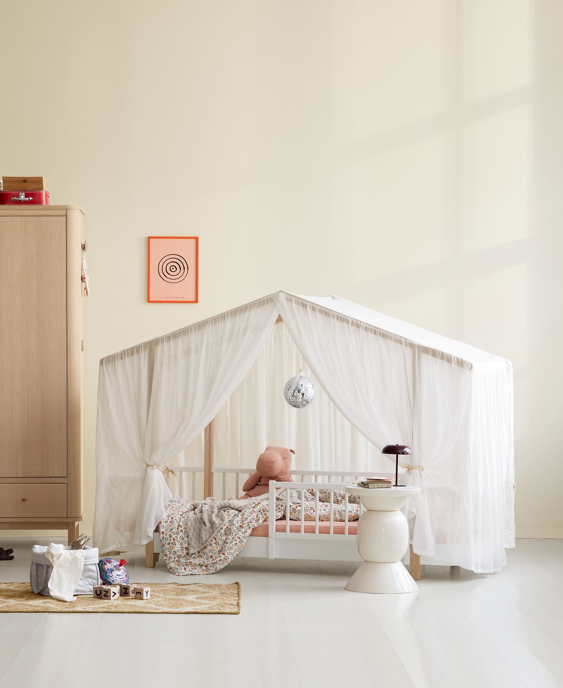 Wood Original telt til husseng, transparent hvid