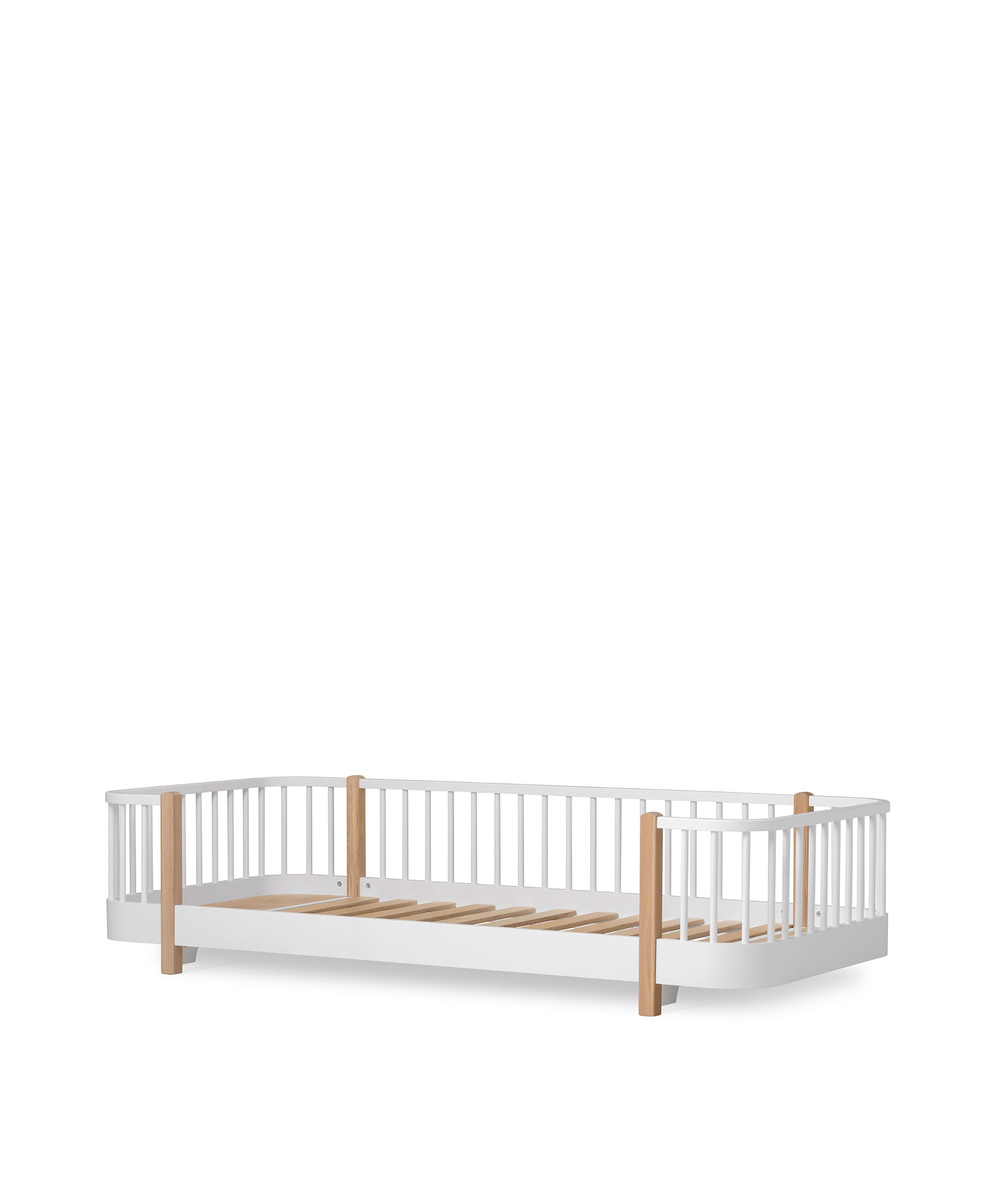 Wood Original gulvseng, hvid/eg