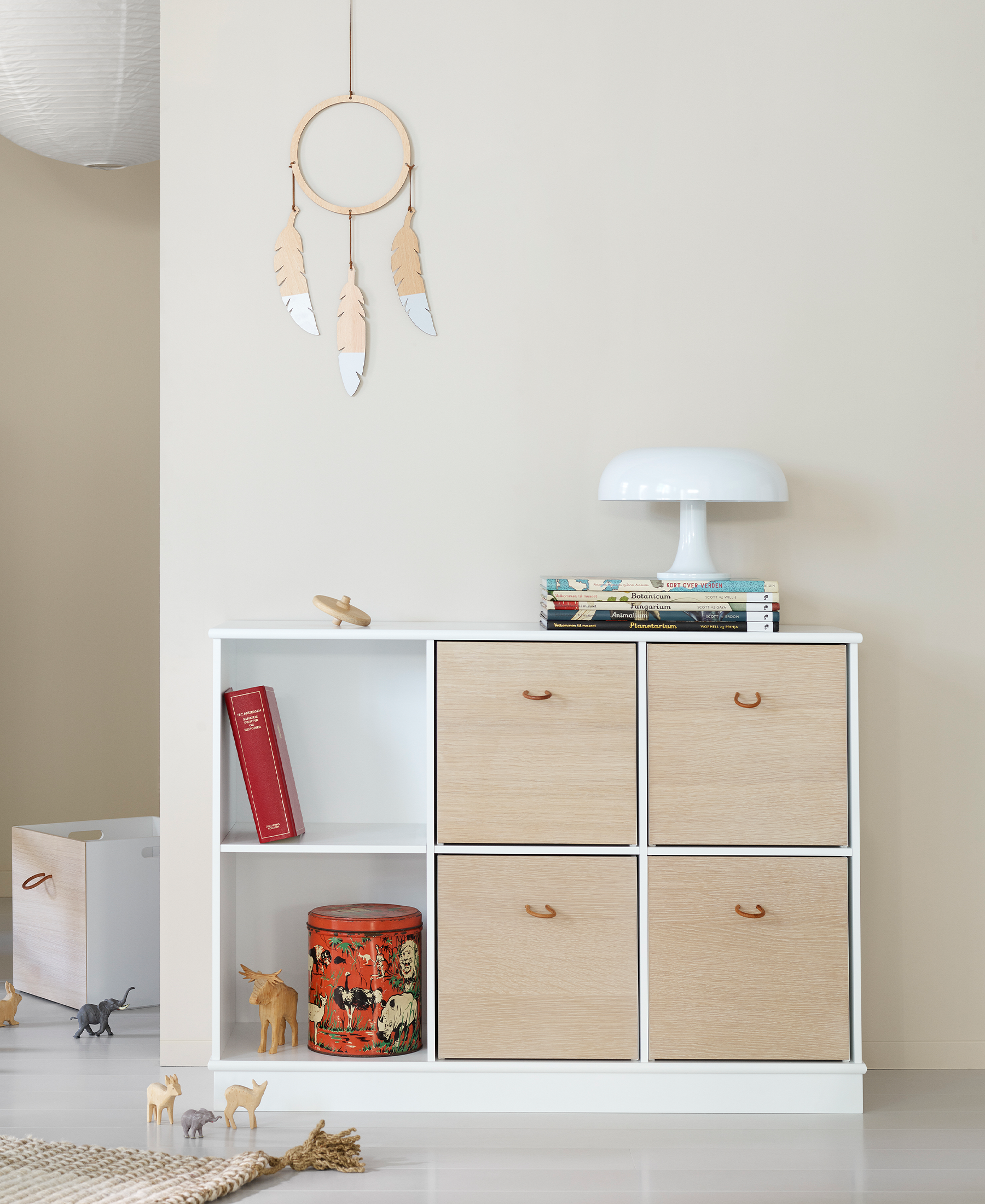 Wood reol 3x2 med sokkel