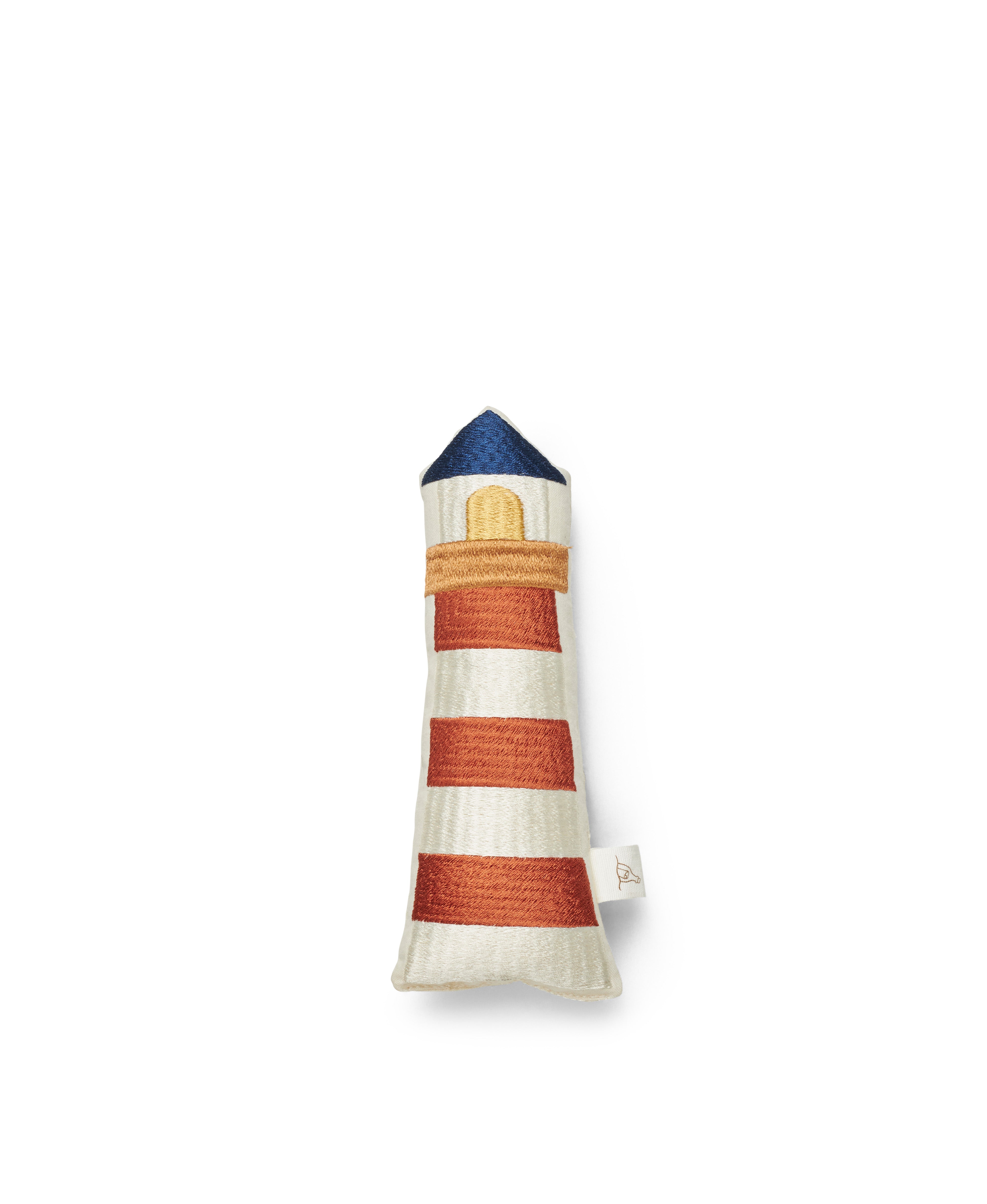 Klint fyrtårn rangle, off-white/flerfarvet