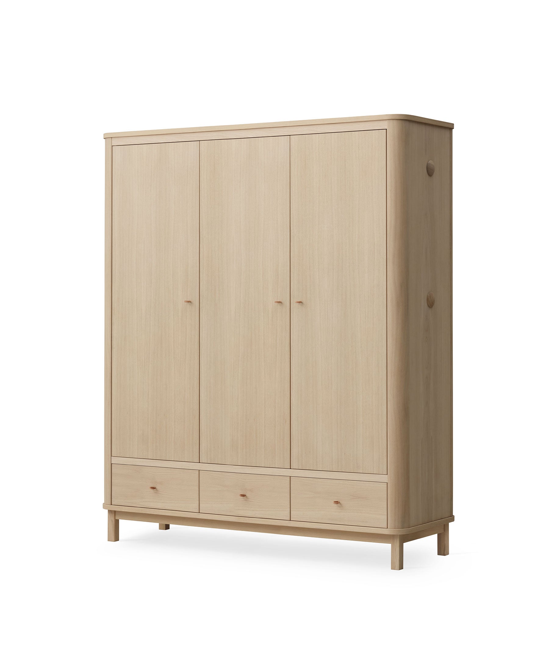 Wood klædeskab 3 døre, eg