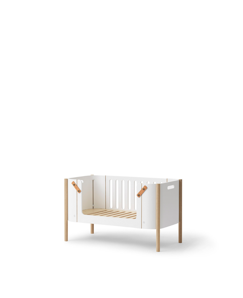 Wood bænk, hvid/eg
