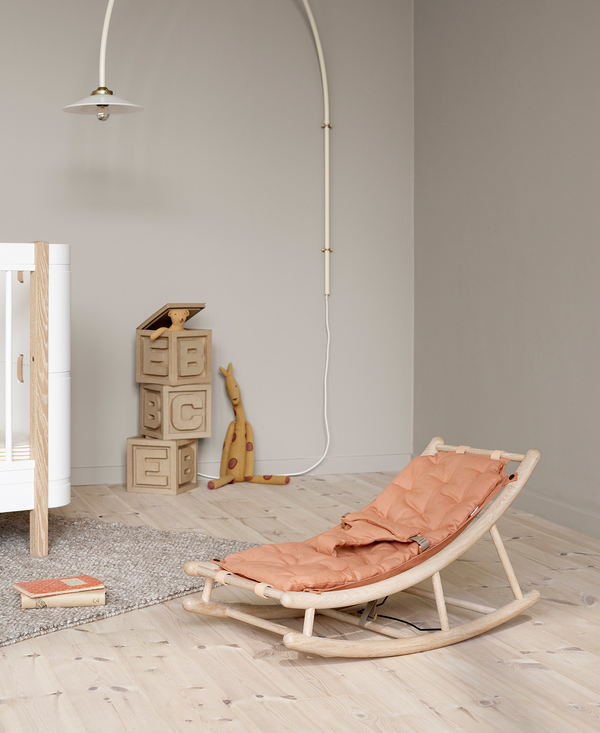 Ekstra babyhynde til Wood baby & junior vippestol, karamel