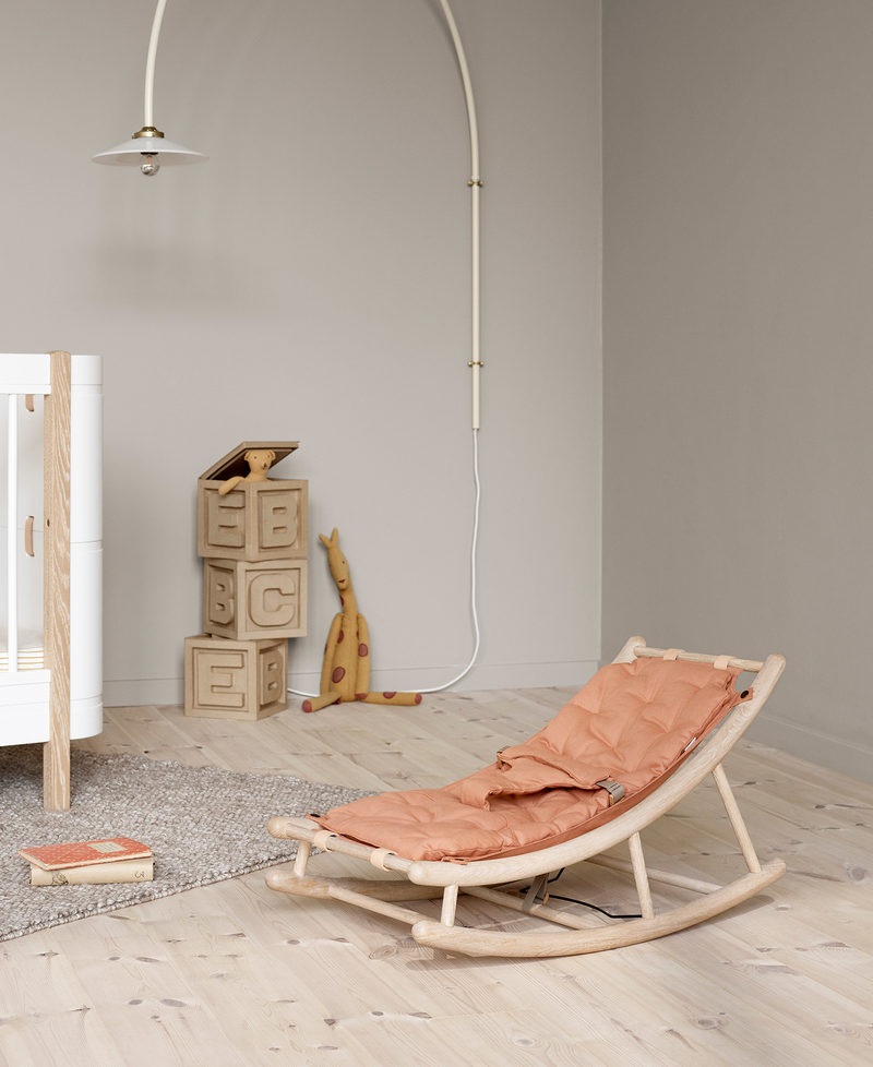 Ekstra babyhynde til Wood baby & junior vippestol, karamel