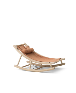 Wood junior vippestol, eg/karamel